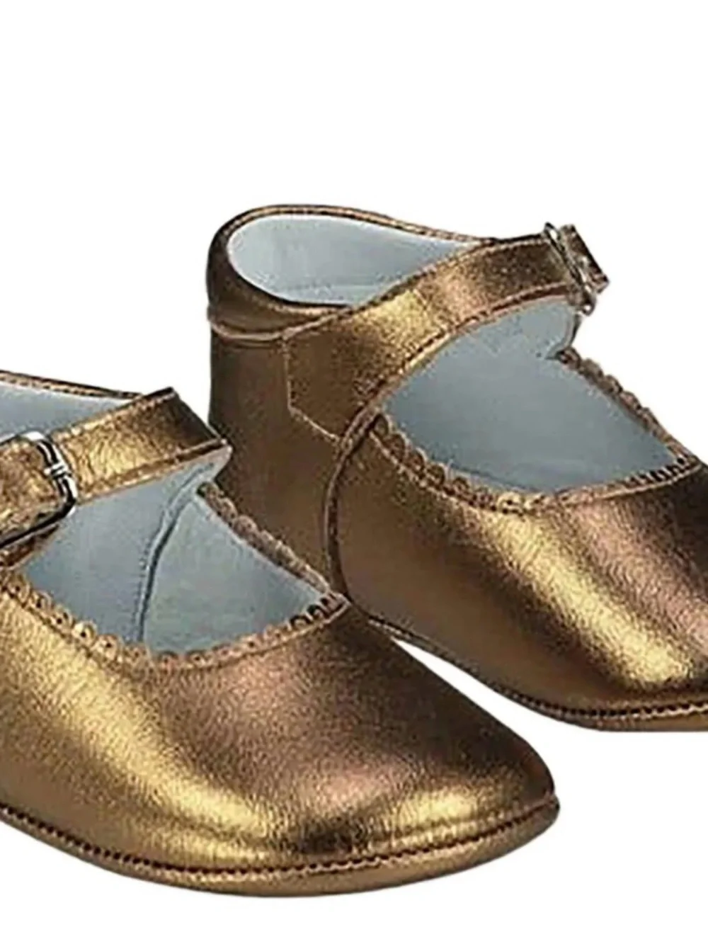 Metallic Bronze Mary Jane Dress Shoes for Kids